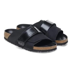 Birkenstock All black Kyoto sandals size 7 new with box womens